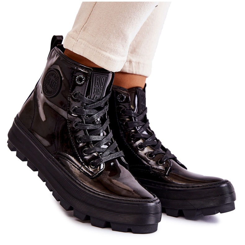 High Sneakers Big Star KK274533 Black