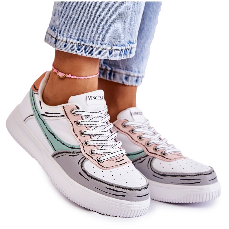 Vinceza Women's Low Sport Shoes Multicolor Solveig multicolored