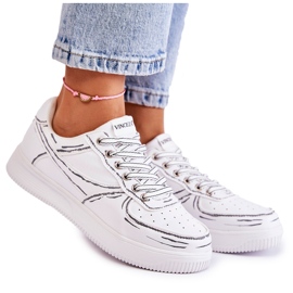 Vinceza Women's Low Sport Shoes White Solveig