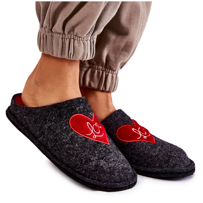 Domestic slippers Big Star KK276019 Black and Red Domestic slippers Big Star KK276019 Black and Red
