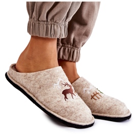 Domestic slippers Big Star KK276016 Beige Domestic slippers Big Star KK276016 Beige