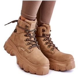 Women's Boots Memory Foam Big Star KK274366 Beige