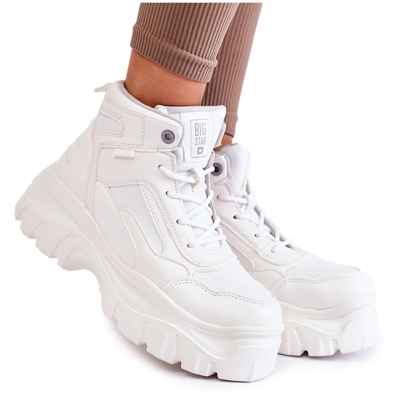Fashionable Boots Memory Foam Big Star KK274369 White