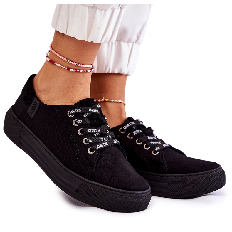 Women's Sneakers Memory Foam System Big Star KK276001 Black