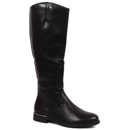 Black boots with insulated black Sergio Leone