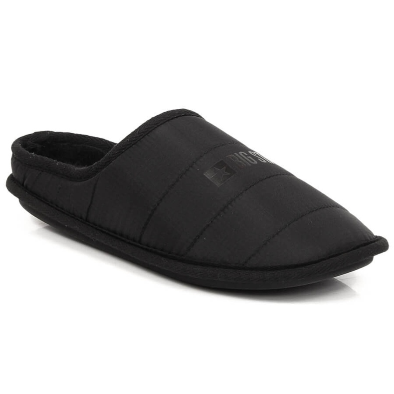 Black Big Star insulated slip-on slippers KK274602