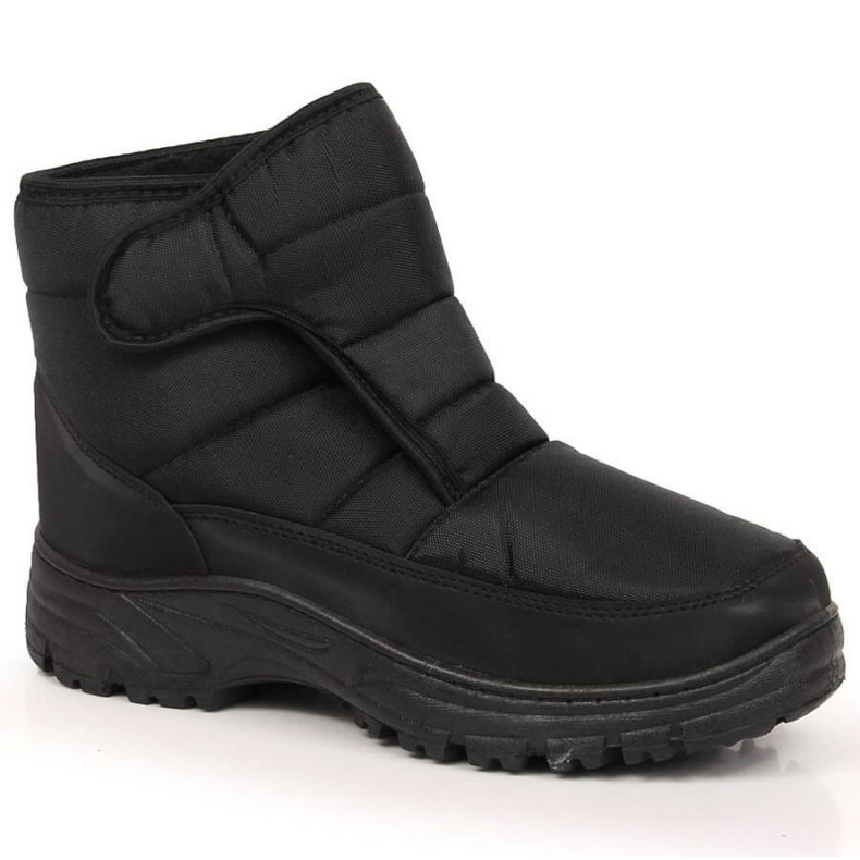 Velcro insulated snow boots NEWS W EVE380 black