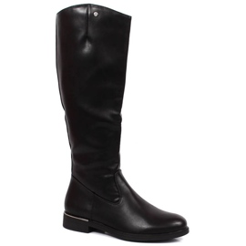 Insulated flat-heeled boots Sergio Leone W SK394 black