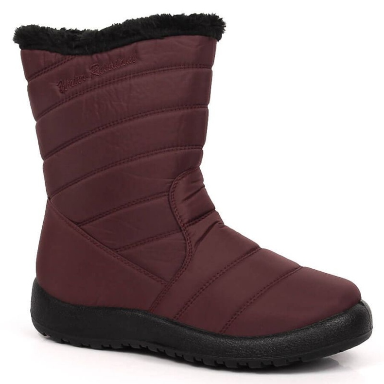 Insulated snow boots NEWS W EVE378B red