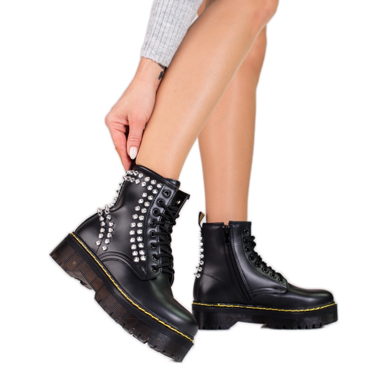 Black women's boots on the Shelovet platform