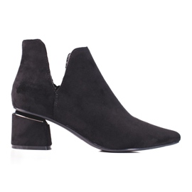 Women's black boots with a Shelovet cut