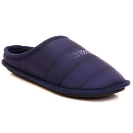 Men's navy blue insulated slippers Big Star KK174360 Men's navy blue insulated slippers Big Star KK174360