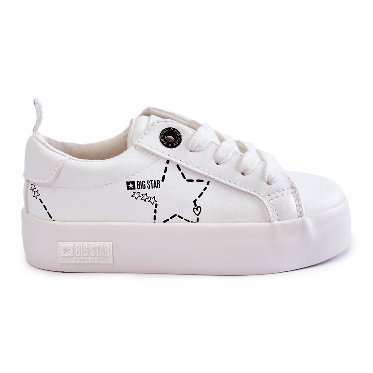 Children's Sport Shoes Lace-up Big Star KK374222 White Children's Sport Shoes Lace-up Big Star KK374222 White