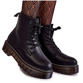 Women's boots with zipper Big Star KK274537 Black