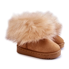 Children's Snow Boots With Fur Light brown Ariana