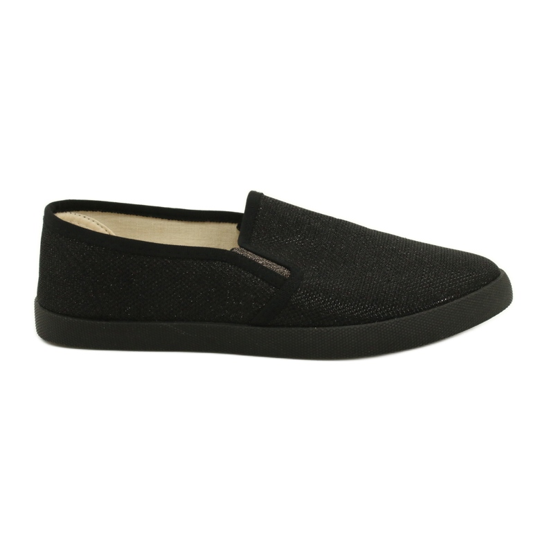 Sabatina Slip-on sneakers black glitter DMC-15