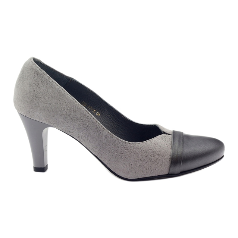 Women's Leather Pumps Gray Espinto 532/1 grey