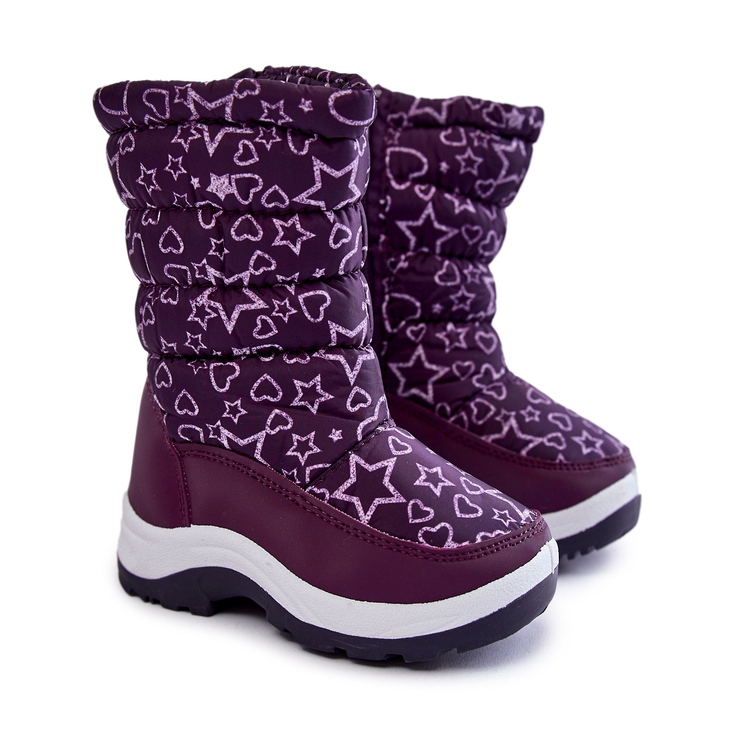 PE1 Children's Snow Boots Warm Purple Terra violet