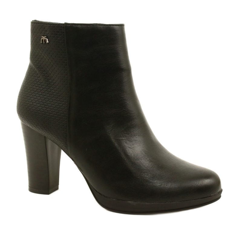 Women's Boots On High Heel M.Daszyński AM61-92 Black