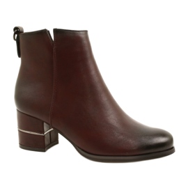 Fashionable Women's Burgundy Boots Poula M.Daszyński SA125A-2 red Fashionable Women's Burgundy Boots Poula M.Daszyński SA125A-2 red