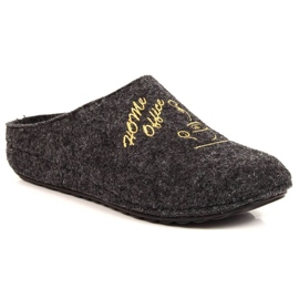 Filippo Comfort felt slippers Panto Fino W INT1768 grey