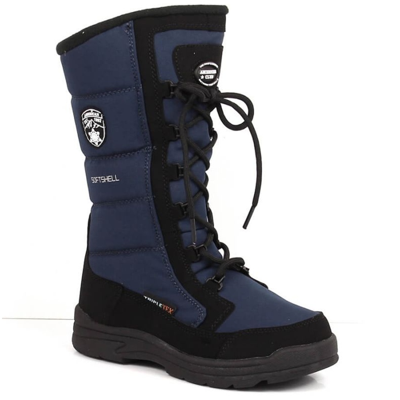 American Club Jr AM906B waterproof high boots navy blue