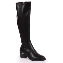 Vinceza W JAN160A high heel boots black