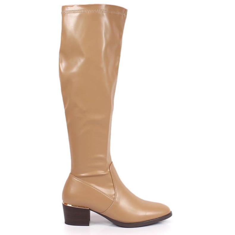 Vinceza W JAN160B heeled boots beige