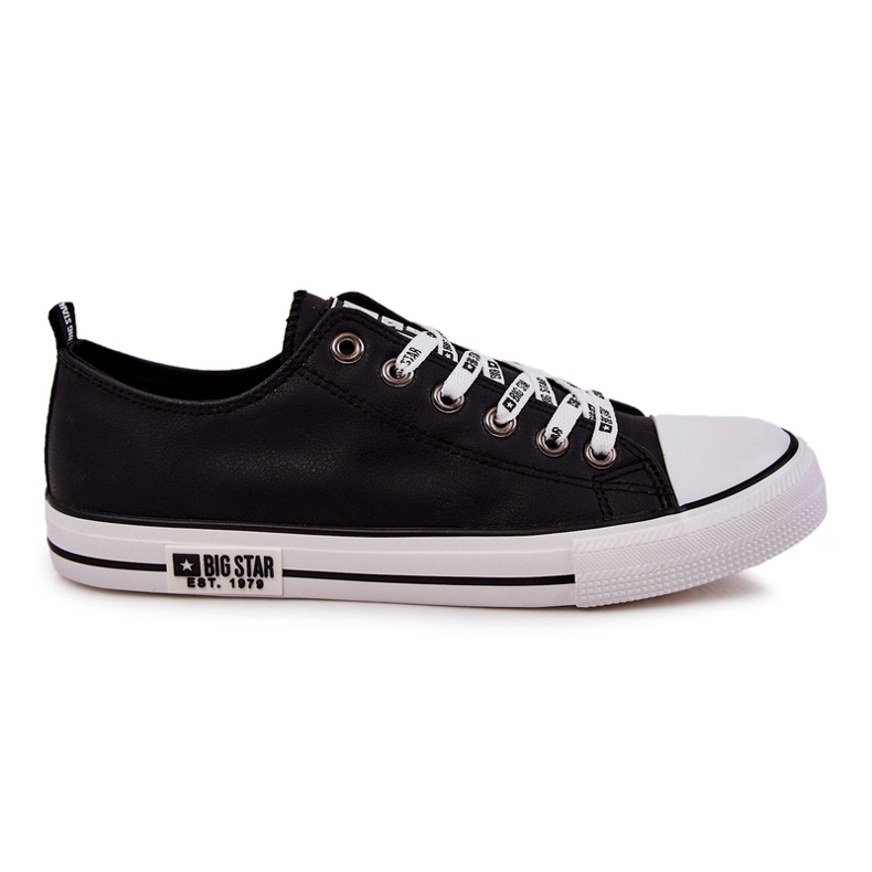 Men's Leather Sneakers Big Star KK174047 Black