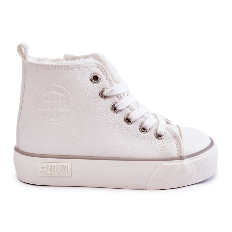 Children's High Sneakers Big Star KK374227 White Children's High Sneakers Big Star KK374227 White