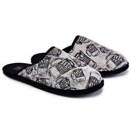 Men's Home Slippers Panto Fino KK167001 Gray grey Men's Home Slippers Panto Fino KK167001 Gray grey