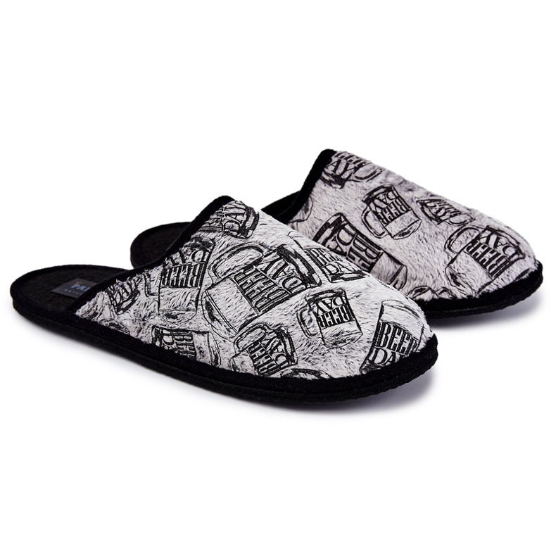 Men's Home Slippers Panto Fino KK167001 Gray grey