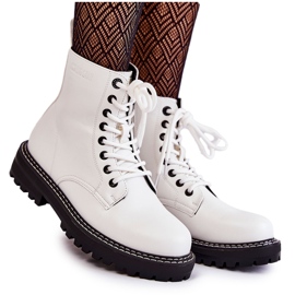 Women's Boots On the Big Star KK274539 White platform Women's Boots On the Big Star KK274539 White platform