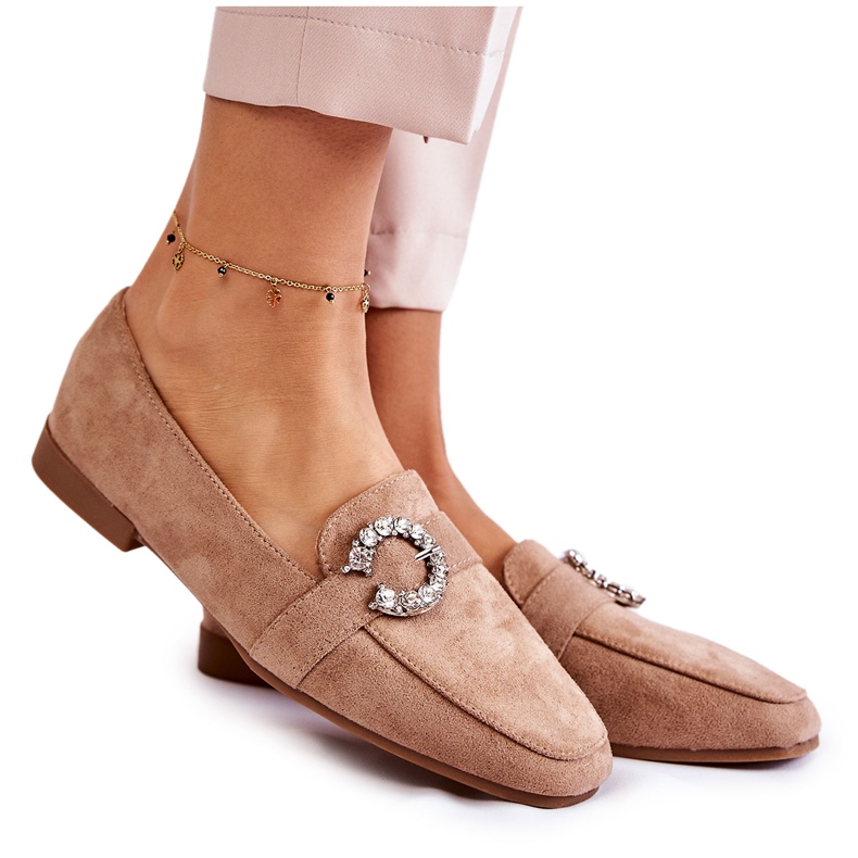 PS1 Classic Dark Beige Suede Loafers from Halla