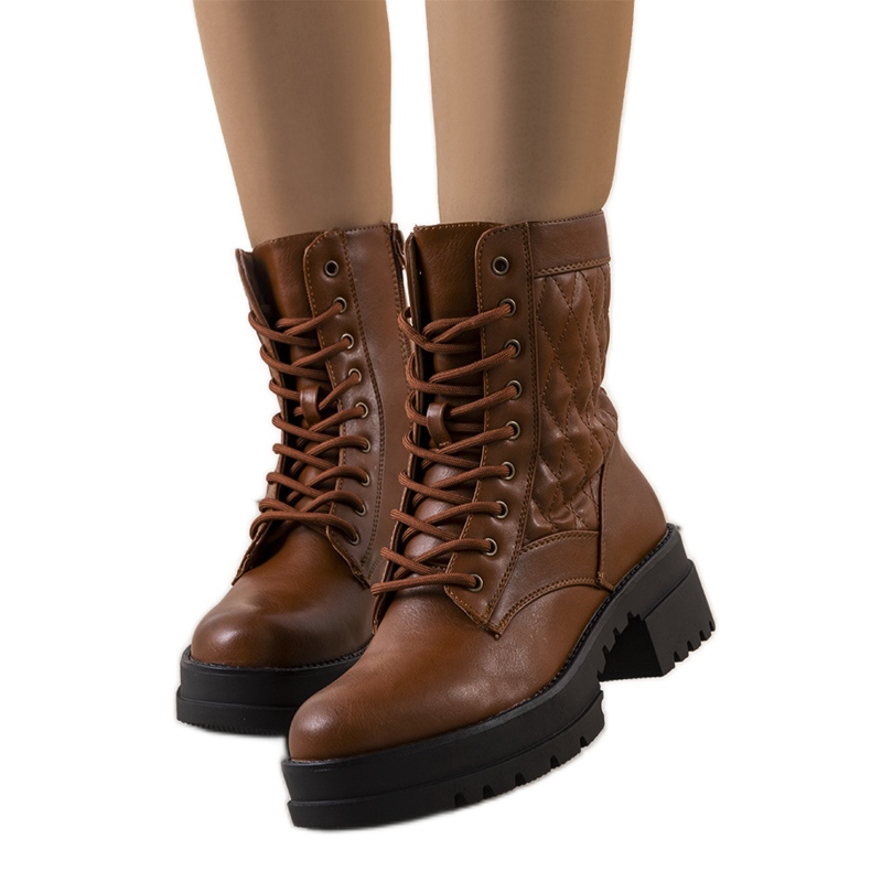 Mezza brown women's hiking boots