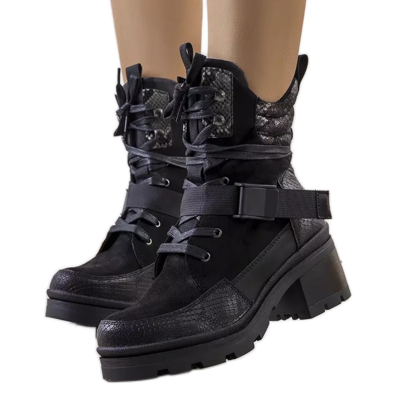 BM Black Pilastri high-heeled shoes