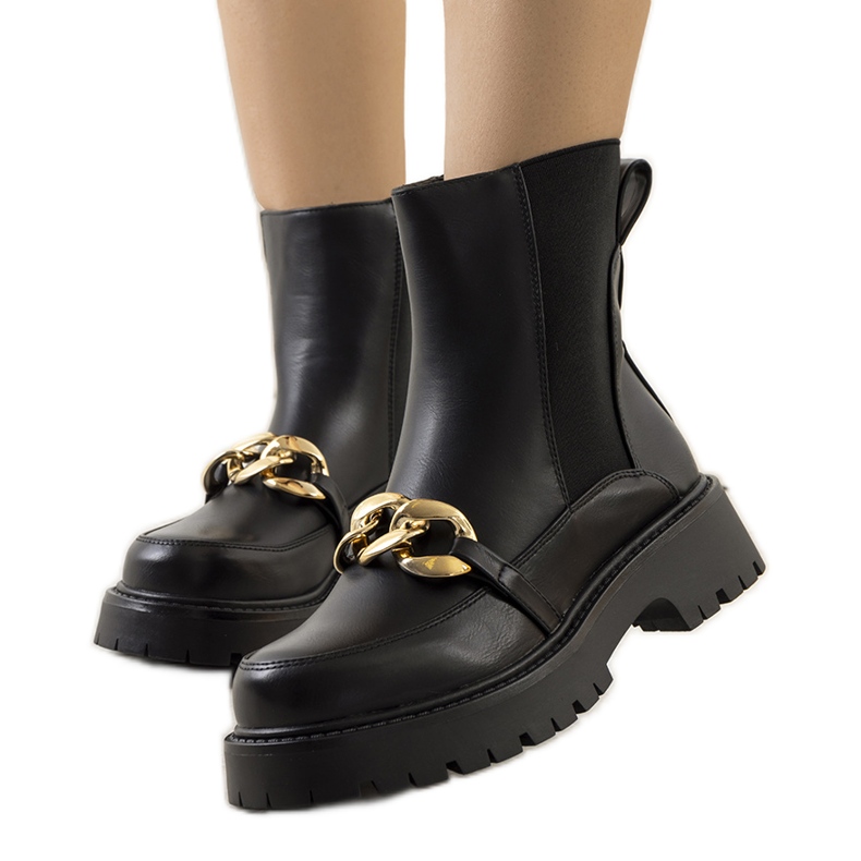 Black boots on a high Pesa sole