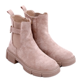 BM Women's Chelsea boots Chance Khaki beige