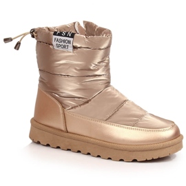 Women's gold metallic snow boots Potocki golden Women's gold metallic snow boots Potocki golden