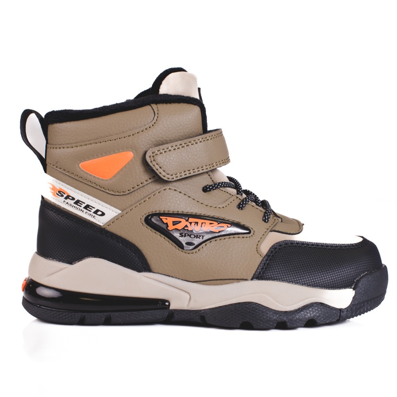 Lace-up insulated boy boots Shelovet beige