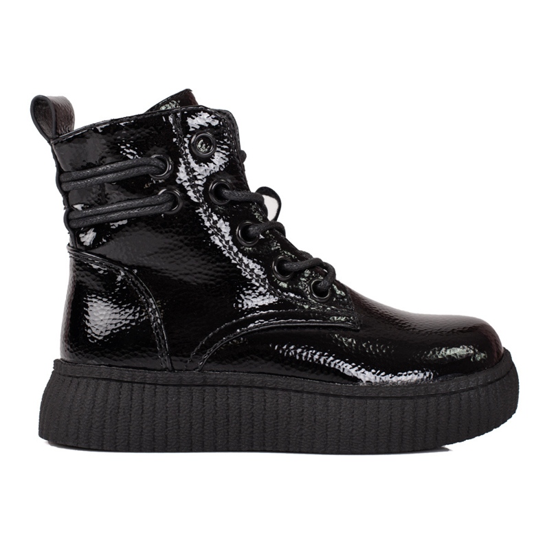 Black boots for girls on the Shelovet platform