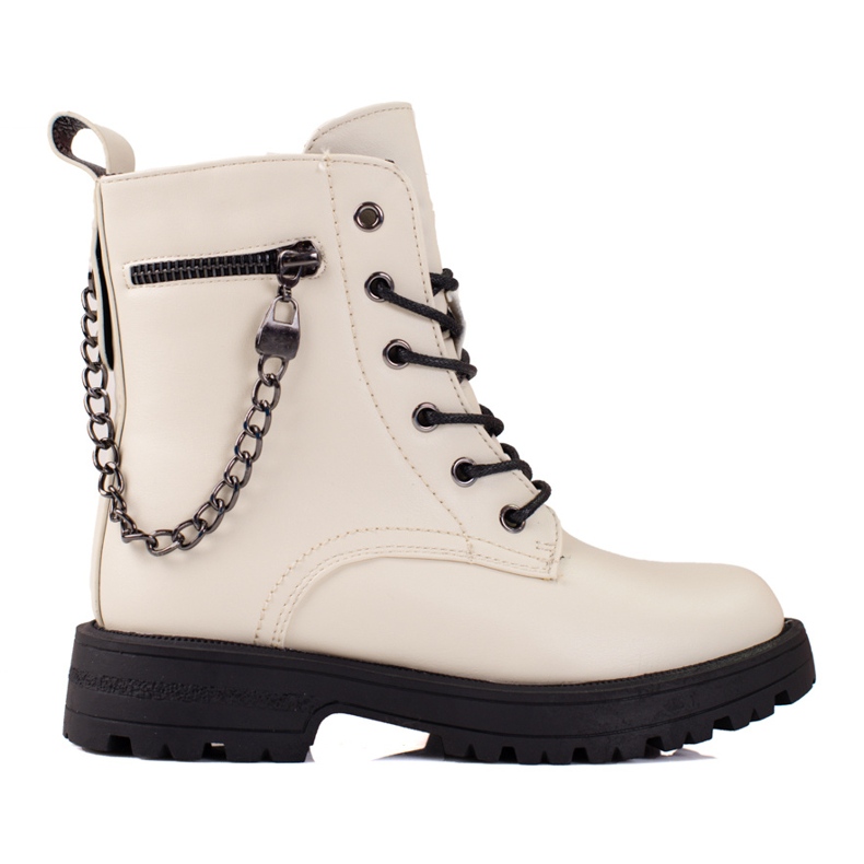 Girls boots with chain Shelovet beige