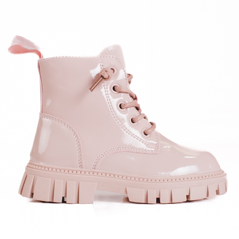 Pink lacquered Shelovet girls' boots