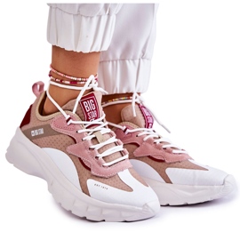 Women's sports shoes Big Star KK274055 Beige white