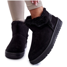 Women's Black Snow Boots Big Star KK274622 Women's Black Snow Boots Big Star KK274622