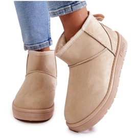 Women's insulated snow boots Big Star KK274290 Beige Women's insulated snow boots Big Star KK274290 Beige