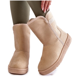 Women's High Snow Boots Big Star KK274617 Light beige Women's High Snow Boots Big Star KK274617 Light beige