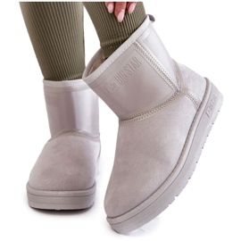 Women's Slip-on Snow Boots Big Star KK274613 Gray grey