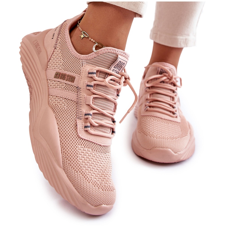 Women's sneakers Memory Foam System Big Star KK274348 Pink