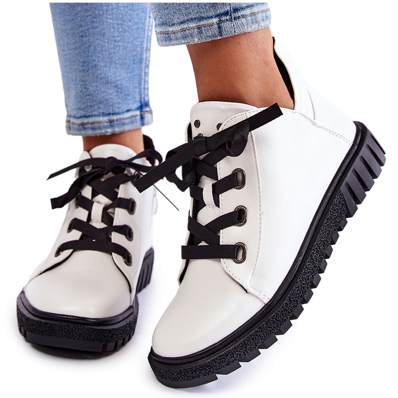 Eco-Leather Shoes Sergio Leone PB210 White Eco-Leather Shoes Sergio Leone PB210 White